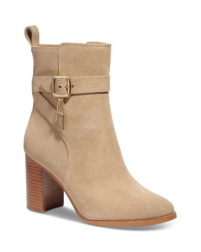 商品Coach|Women's Olivia Block Heel Booties,价格¥662,第1张图片