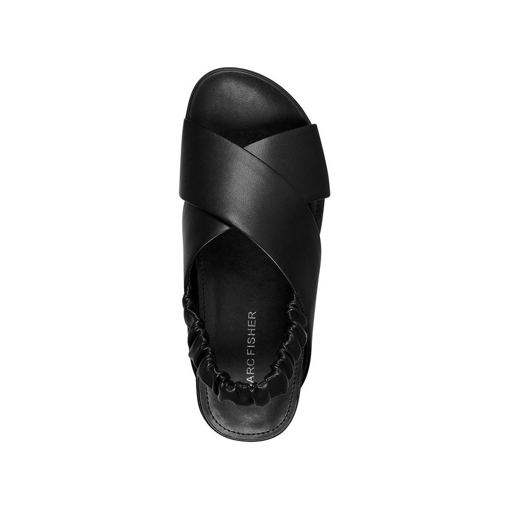 Marc Fisher Womens Jivin Faux Leather Flat Slingback Sandals商品第7张图片规格展示