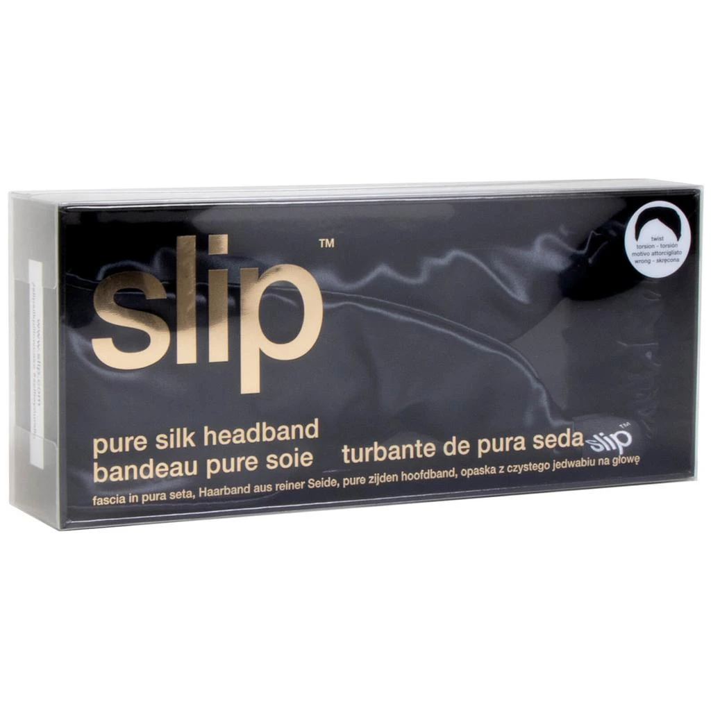 商品Slip|Slip Silk Twist Headband - Black,价格¥561,第2张图片详细描述