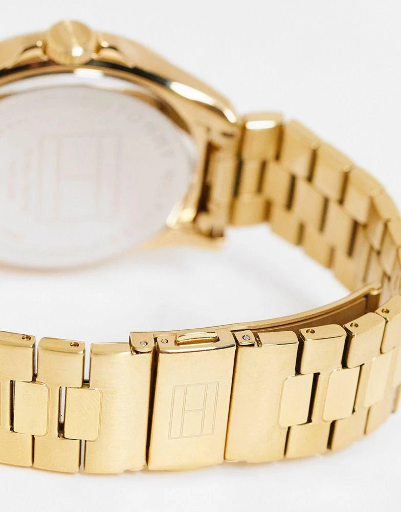 商品Tommy Hilfiger|Tommy Hilfiger black dial bracelet watch in gold 1791903,价格¥1385,第3张图片详细描述