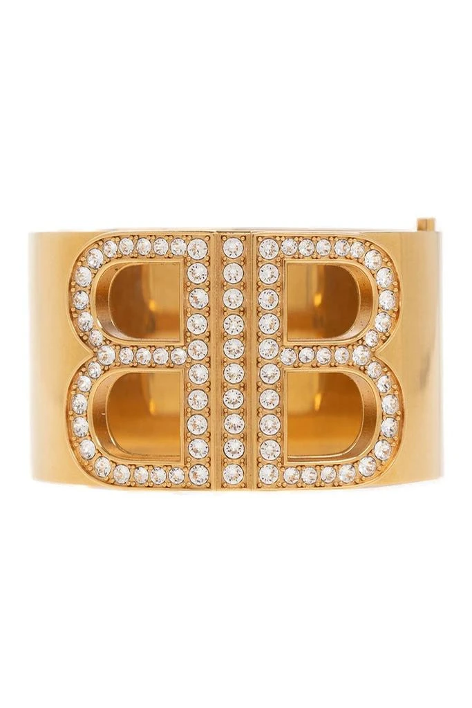 商品Balenciaga|Balenciaga Crystal Embellished Plaque Bracelet,价格¥6642,第1张图片