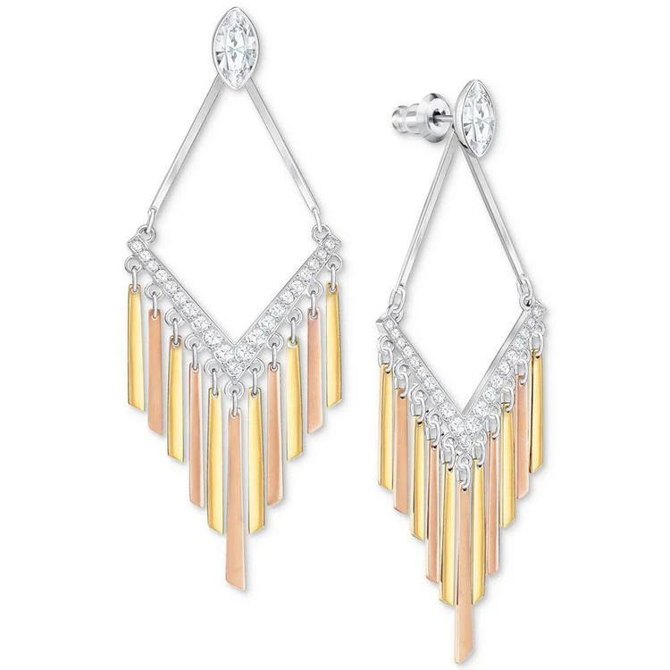 商品Swarovski|Tri-Tone Crystal Chandelier Earrings,价格¥966,第3张图片详细描述