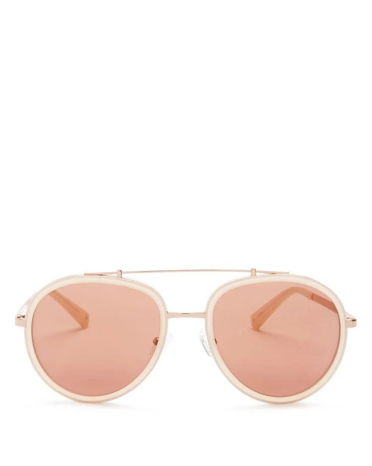 商品Kendall + Kylie|KENDALL and KYLIE Women's Jules Aviator Sunglasses, 57mm,价格¥1266,第1张图片