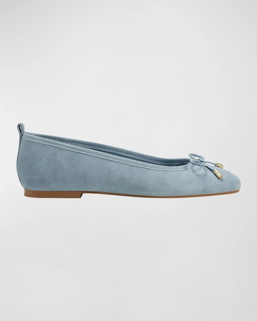 商品Marc Fisher|Ubet Leather Bow Ballerina Flats,价格¥928,第1张图片