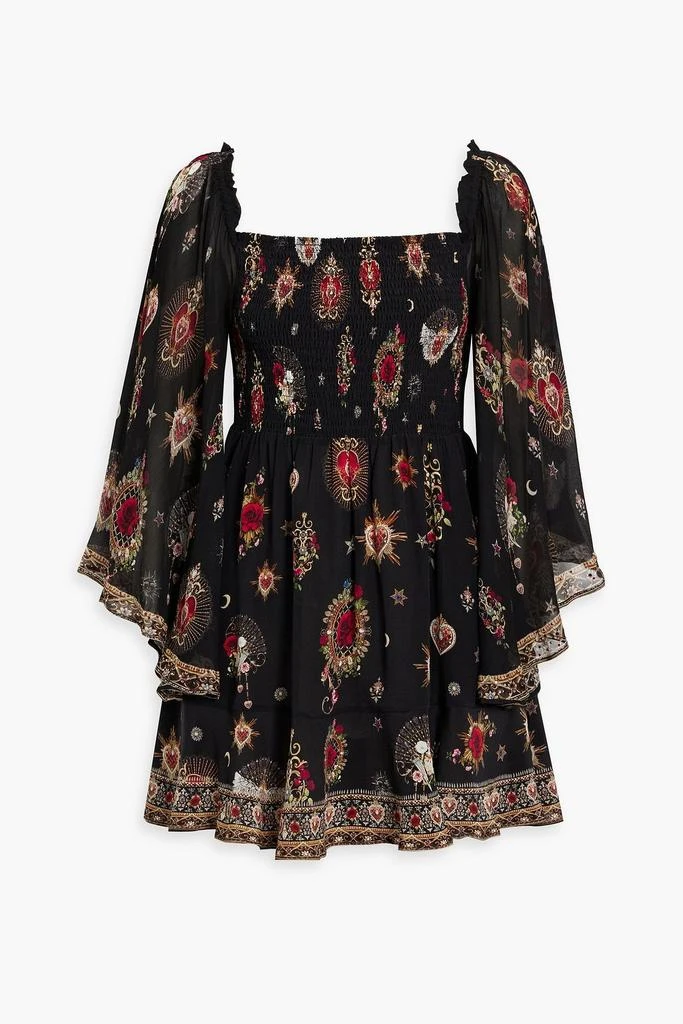商品Camilla|Embellished printed silk crepe de chine mini dress,价格¥2858,第1张图片
