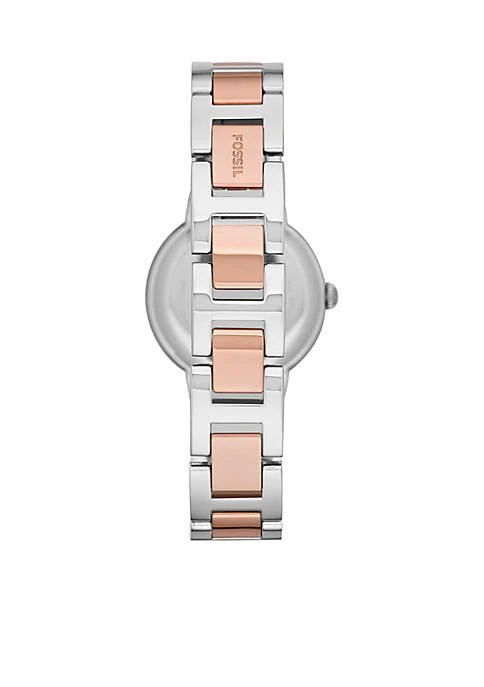 商品Fossil|Women's Two-Tone Stainless Steel Three-Hand Glitz Virginia Watch,价格¥827,第3张图片详细描述