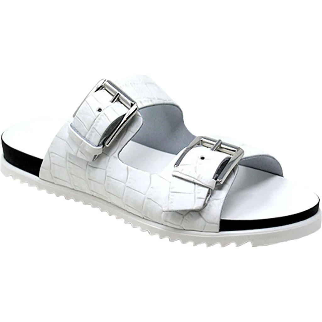 商品Charles David|Charles David Lonnie Women's Faux Leather Crocodile Embossed Footbed Sandals,价格¥139,第1张图片
