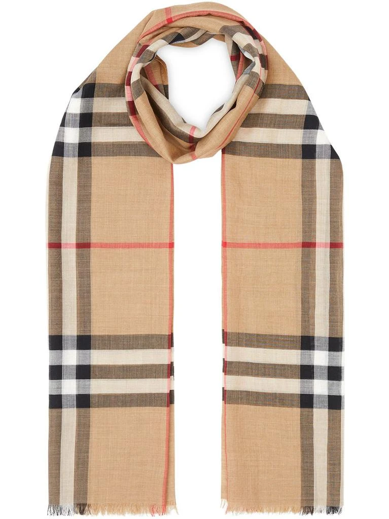 商品Burberry|BURBERRY - Giant Check Wool Scarf,价格¥2585,第1张图片