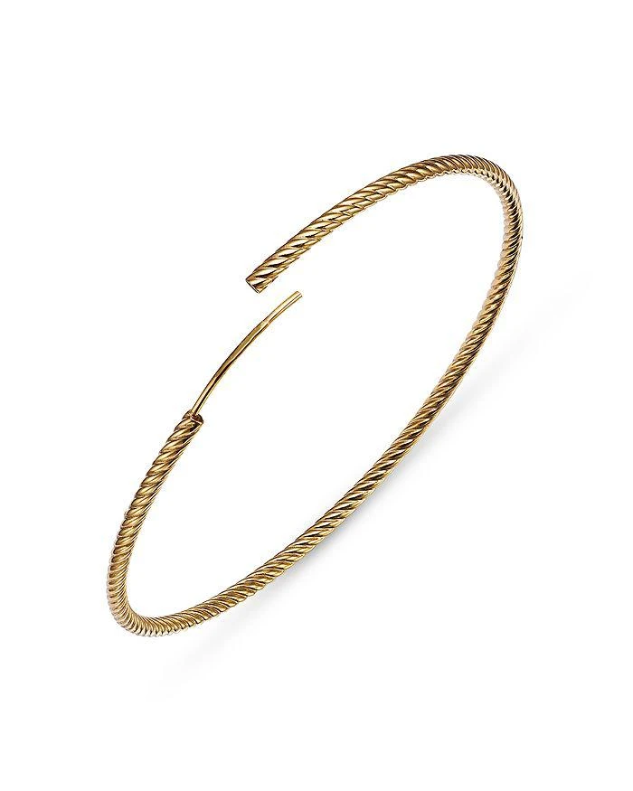 商品Bloomingdale's|14K Yellow Gold Twisted Endless Hoop Earrings - Exclusive,价格¥5507,第4张图片详细描述