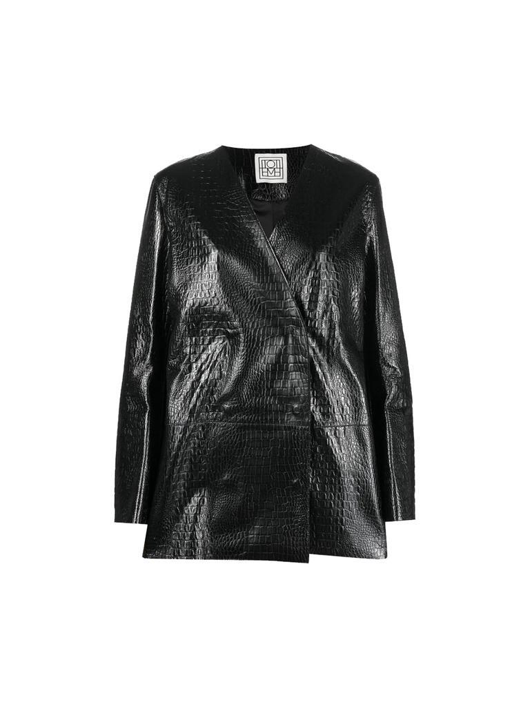 商品Totême|Crocodile-Embossed Double Breasted Jacket,价格¥12892,第1张图片