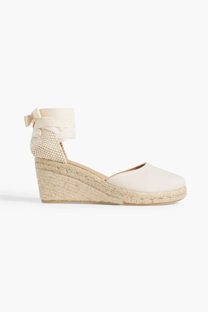 商品IRIS & INK|Gabriella canvas wedge espadrilles,价格¥331,第1张图片