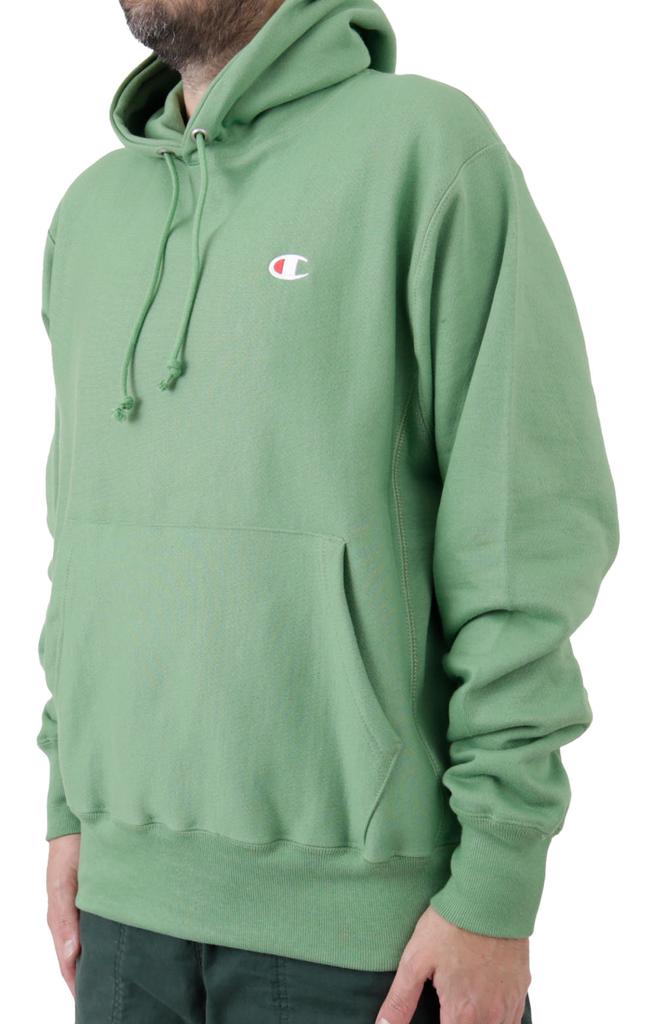 C Logo Reverse Weave Pullover Hoodie - Native Fern Green商品第2张图片规格展示