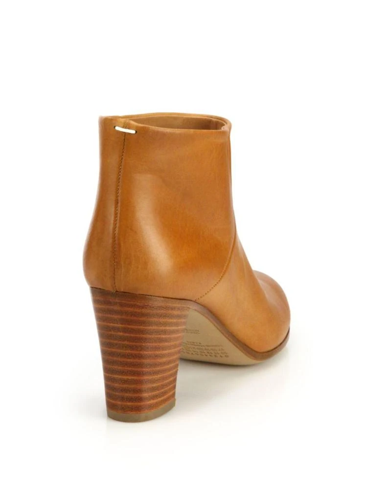 商品MAISON MARGIELA|Leather Stacked-Heel Booties,价格¥2548,第2张图片详细描述