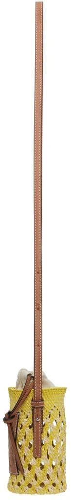 商品Loewe|Beige & Yellow Paula's Ibiza Cylinder Pocket Bag,价格¥4125,第2张图片详细描述