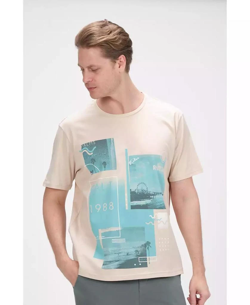 Men's Modern Print Fitted Cali T-shirt 商品