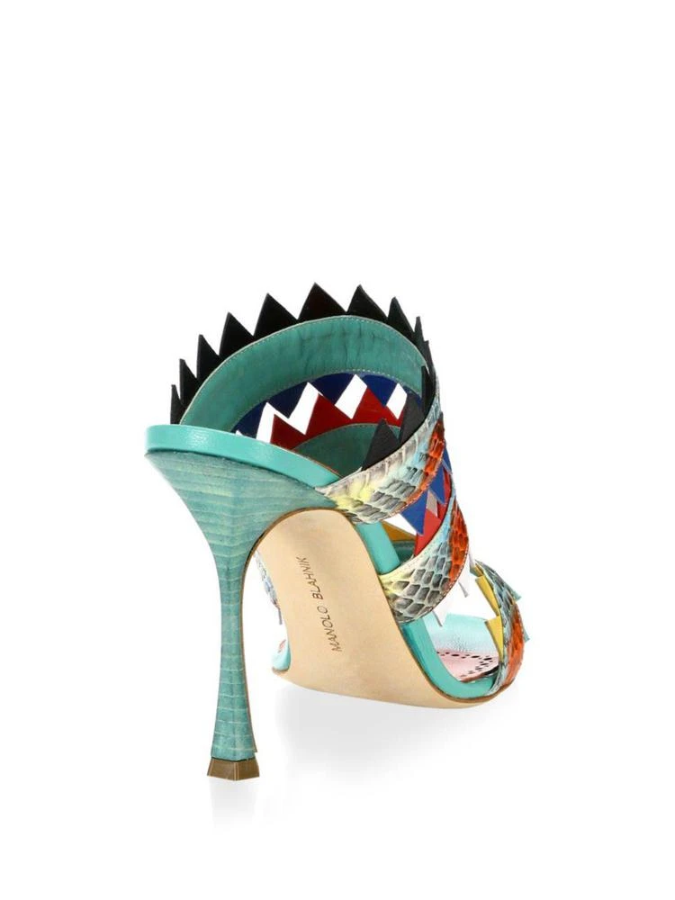 商品Manolo Blahnik|Scalloped-Trim Snakeskin Pumps,价格¥2978,第2张图片详细描述
