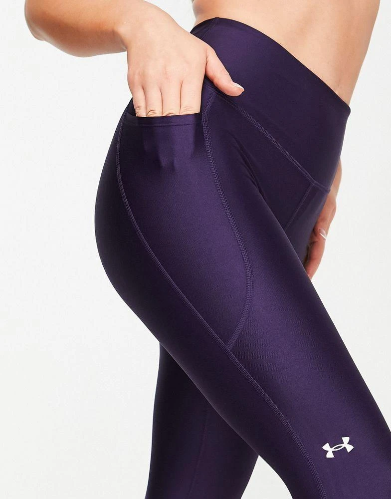 商品Under Armour|Under Armour Training Heat Gear ankle length leggings in navy,价格¥339,第3张图片详细描述
