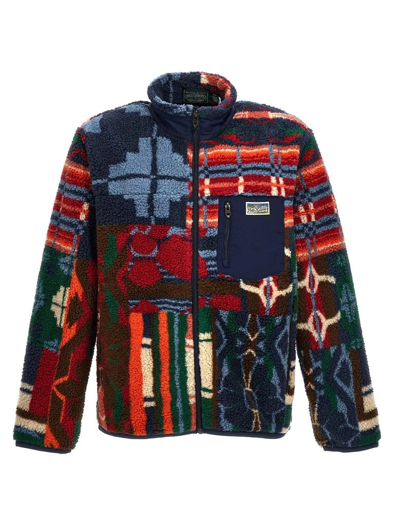 商品Ralph Lauren|Printed Shearling Jacket Casual Jackets, Parka Multicolor,价格¥1771,第1张图片