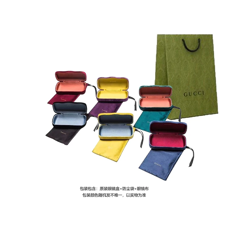 商品[国内直发] Gucci|古驰 金属 蝶形太阳眼镜墨镜 女款 渐变茶色,价格¥2368,第4张图片详细描述