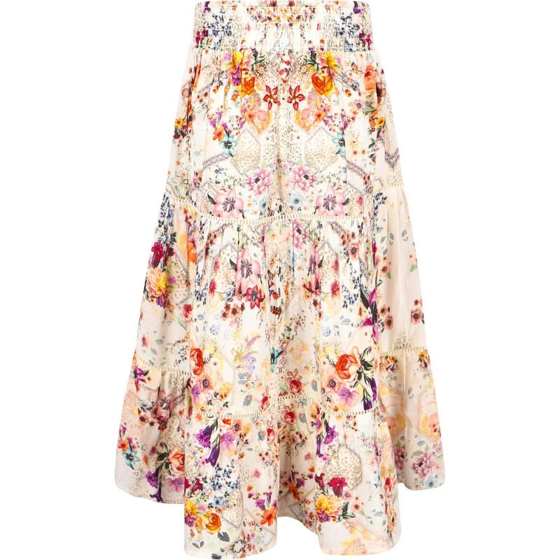 商品Camilla|Sew in love colorful flowers maxi skirt,价格¥1207,第2张图片详细描述