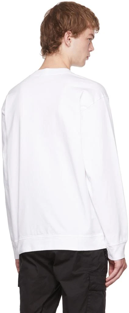 商品Stone Island|男式 石头岛 纯棉 长袖T恤 白色,价格¥2608,第3张图片详细描述