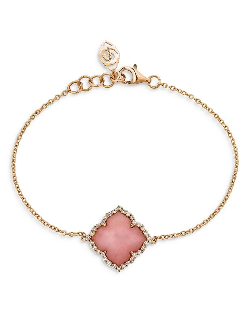 商品Piranesi|18K Rose Gold Capri Fiore Bracelet with Pink Opal and Diamonds,价格¥18947,第1张图片