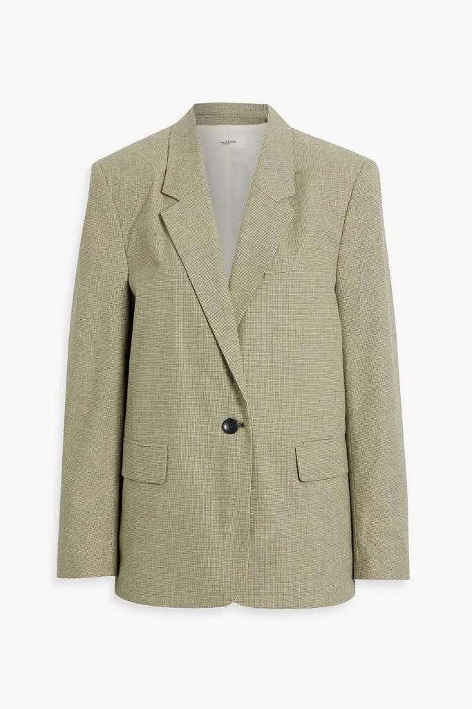 商品Isabel Marant Étoile|Verix houndstooth cotton and linen-blend blazer,价格¥1497,第1张图片