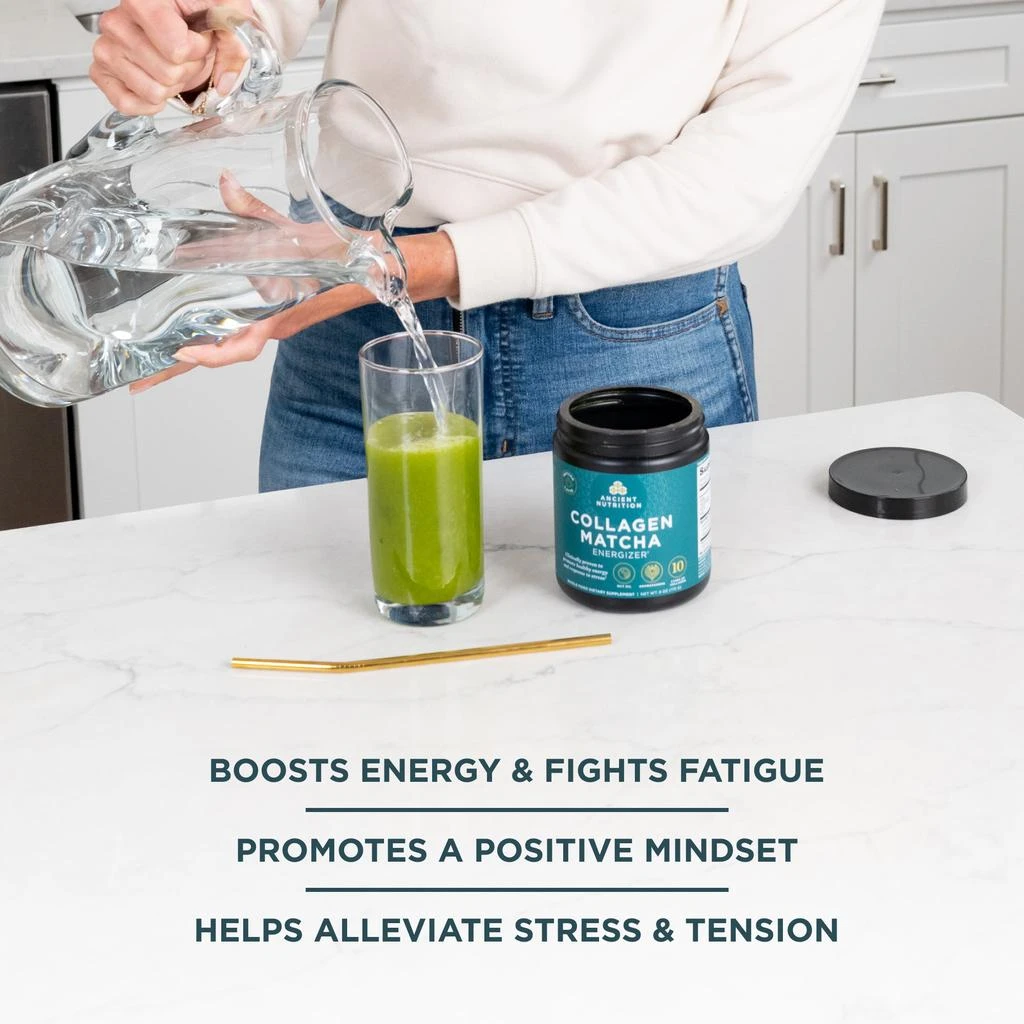 商品Ancient Nutrition|Collagen Matcha Energizer | Powder (20 Servings),价格¥302,第5张图片详细描述