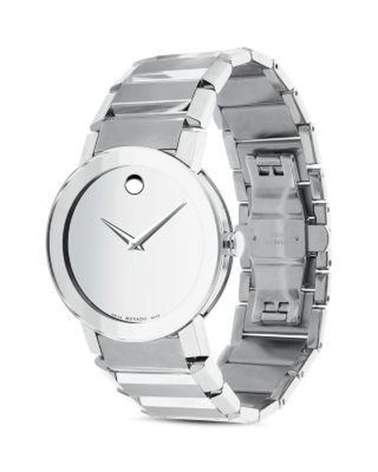 商品Movado|"Sapphire™" Stainless Bracelet Watch, 38 mm,价格¥14028,第2张图片详细描述