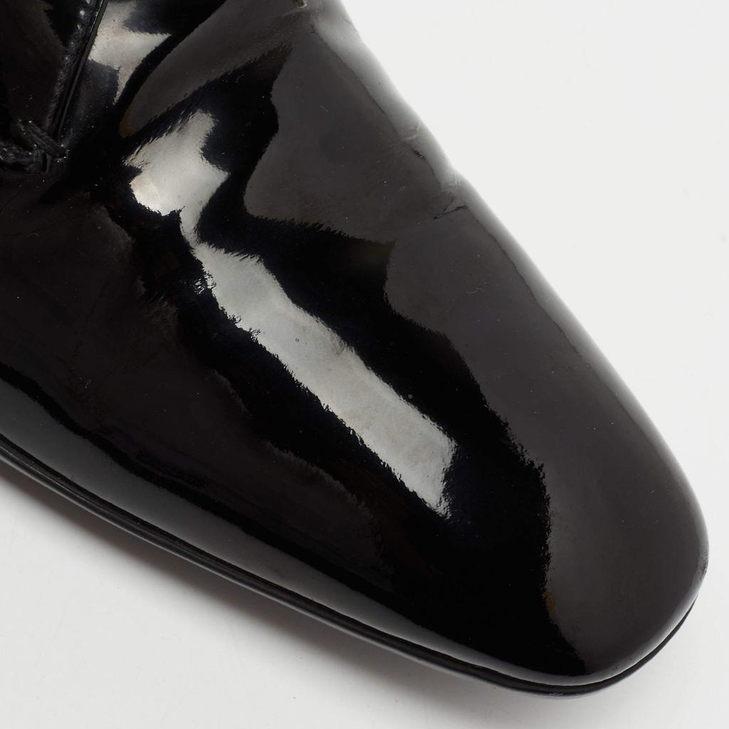 Prada Sport Black Patent Leather Lace-Up Derby Size 45商品第7张图片规格展示