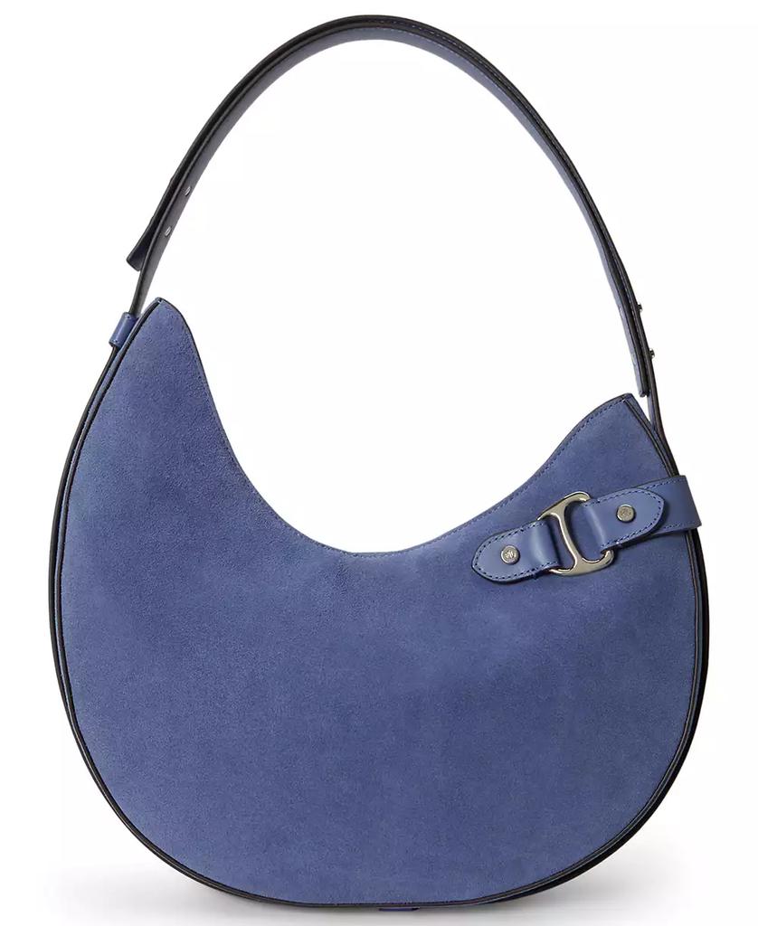 Sac bandoulière Tasha grand format en daim image 2