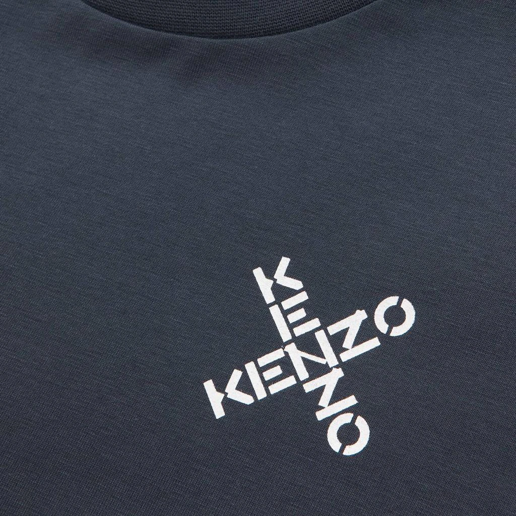 商品Kenzo|KENZO Girls' Logo T-Shirt - Charcoal Grey,价格¥201,第3张图片详细描述