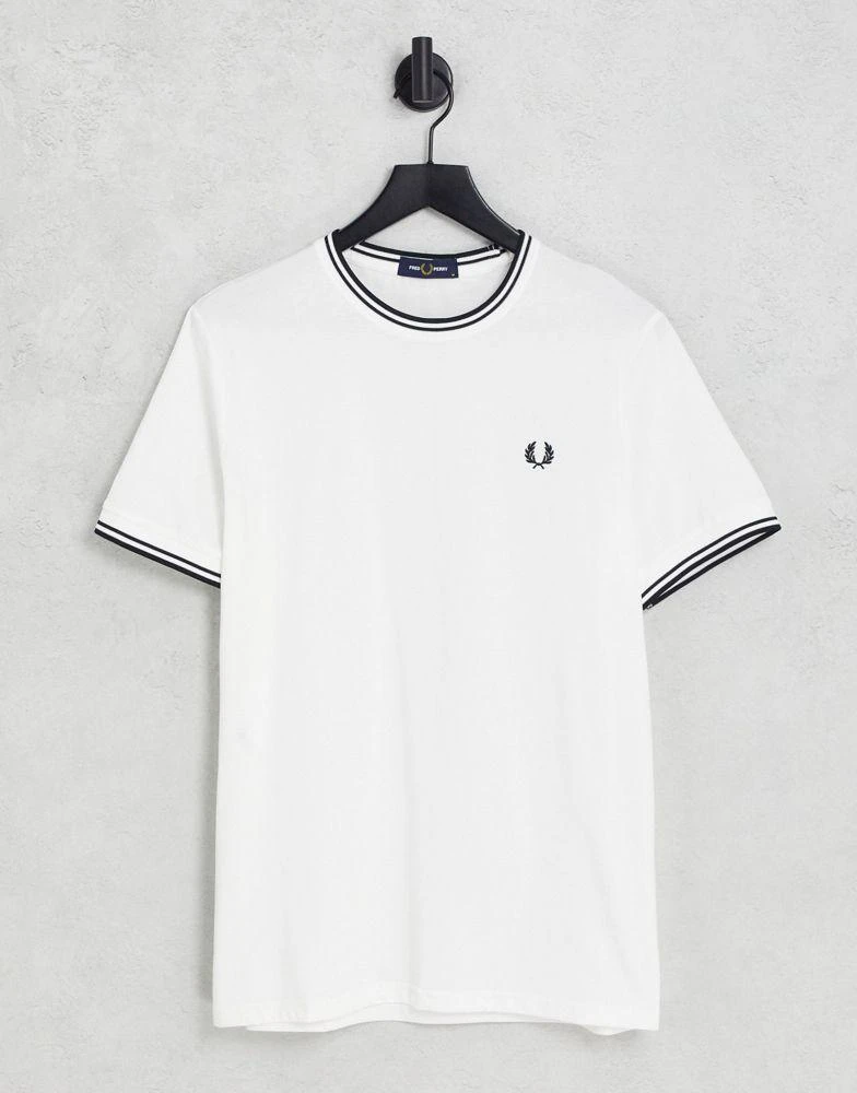 商品Fred Perry|Fred Perry twin tipped t-shirt in white,价格¥484,第1张图片