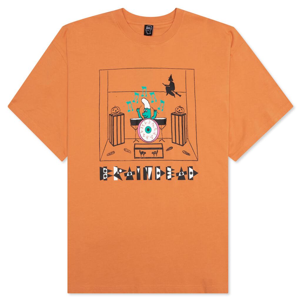Brain Dead Drummer Boy T-Shirt - Peach商品第1张图片规格展示