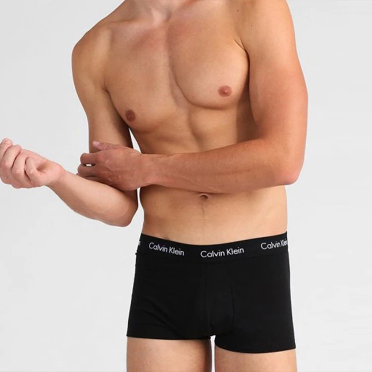 商品[国内直发] Calvin Klein|CK/ 字母Logo平角内裤 男款 3条装 2件装 多色,价格¥285,第5张图片详细描述