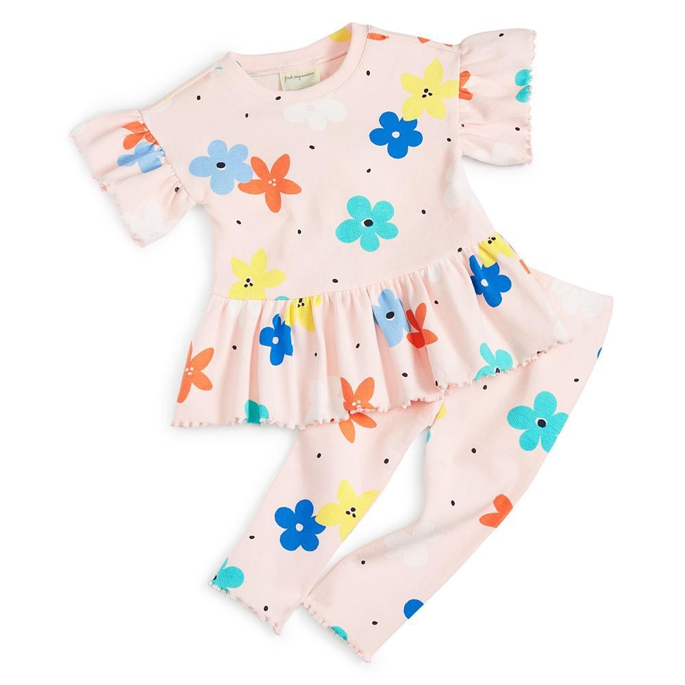 商品First Impressions|Baby Girls Floral-Print Top & Leggings Set, Created for Macy's,价格¥142,第1张图片