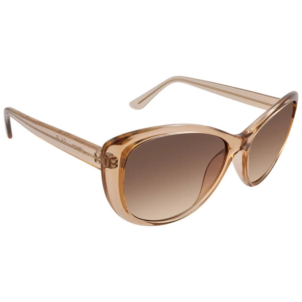 商品Calvin Klein|Brown Gradient Butterfly Ladies Sunglasses CK19560S 270 57,价格¥183,第1张图片