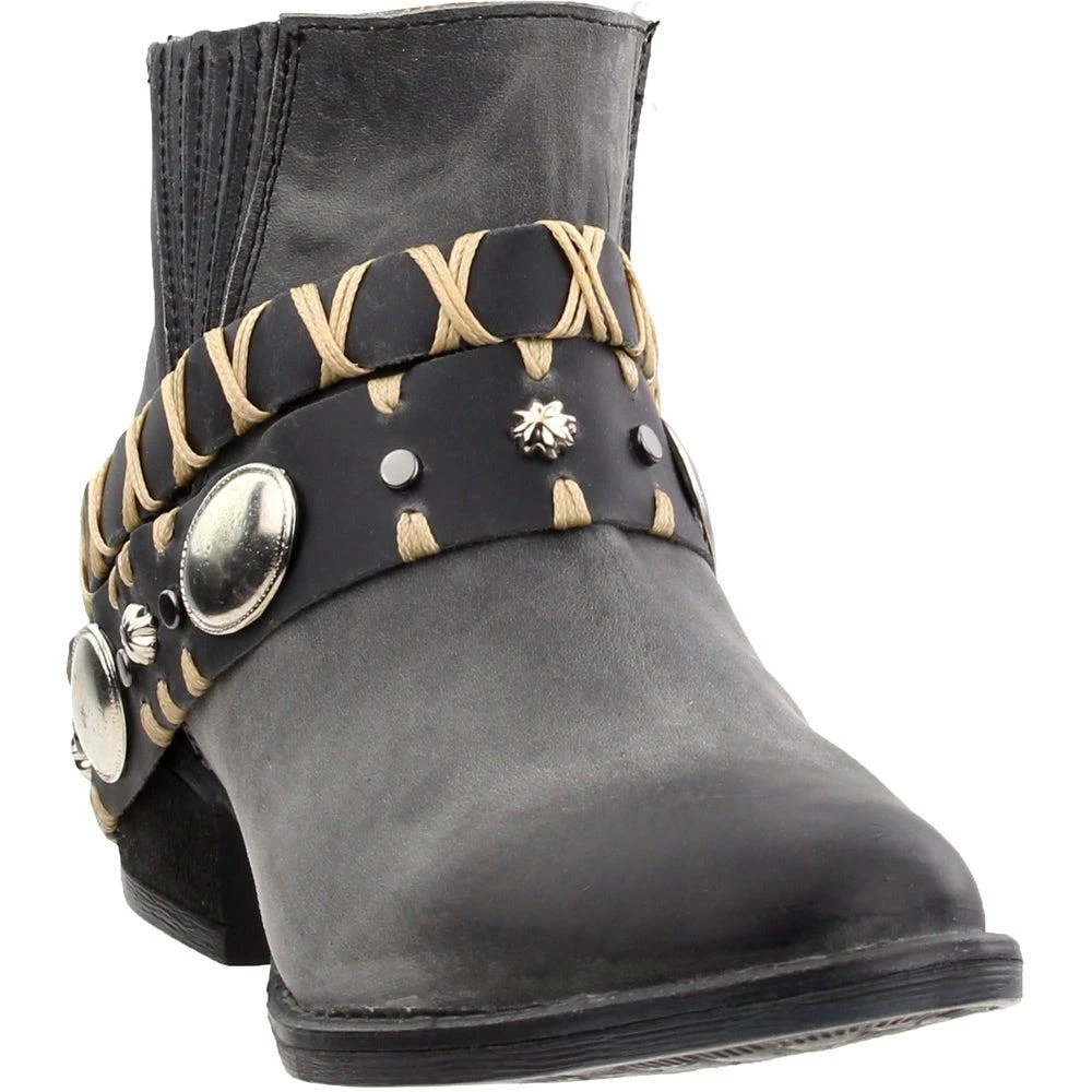 商品Corral Boots|Studded Round Toe Cowboy Booties,价格¥492,第2张图片详细描述