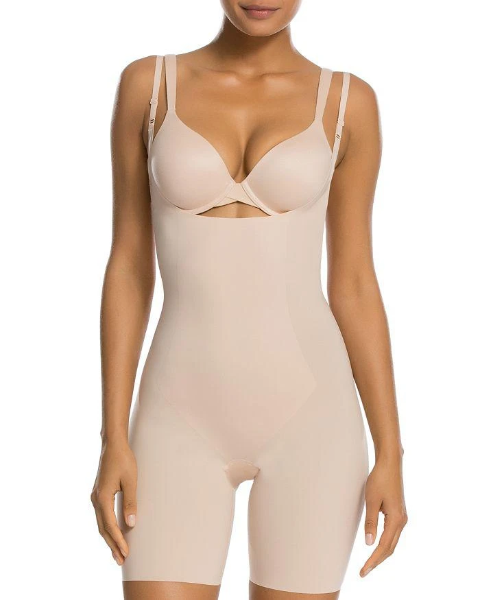 商品SPANX|Thinstincts Open-Bust Mid-Thigh Bodysuit,价格¥455,第2张图片详细描述