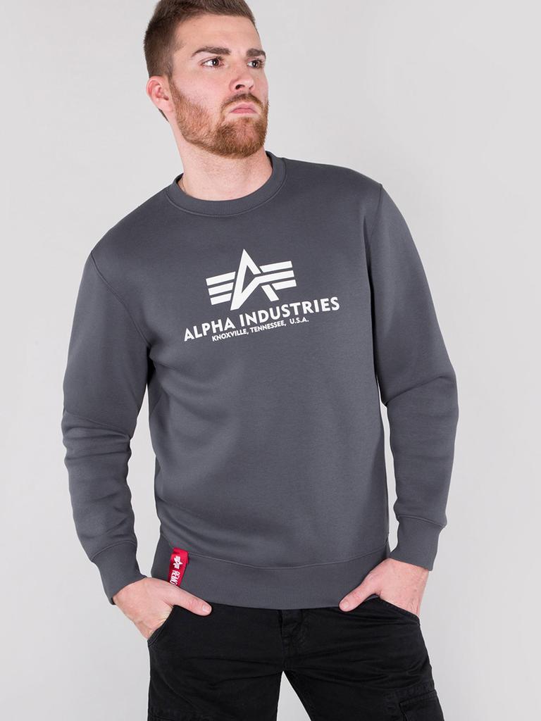 商品Alpha Industries|Basic sweater greyblack,价格¥581,第4张图片详细描述