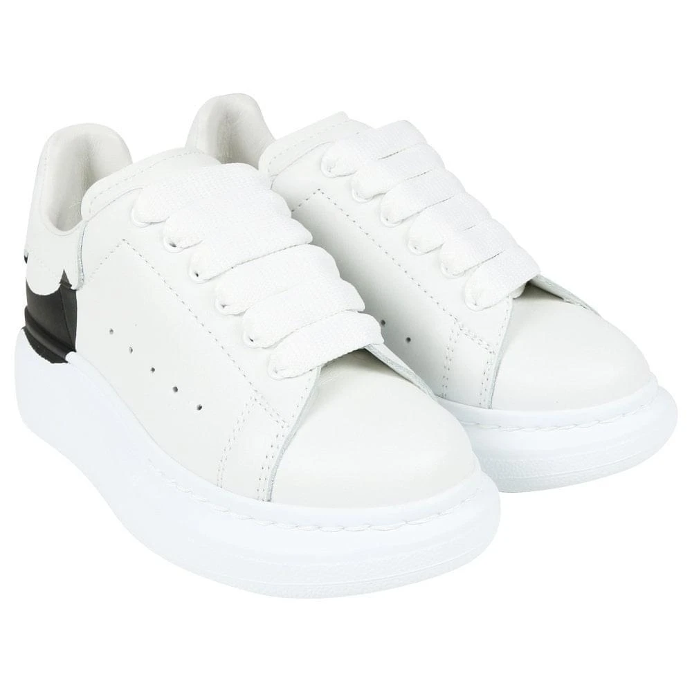 商品Alexander McQueen|Oversized Drop Logo Trainers White & Black,价格¥1400,第2张图片详细描述