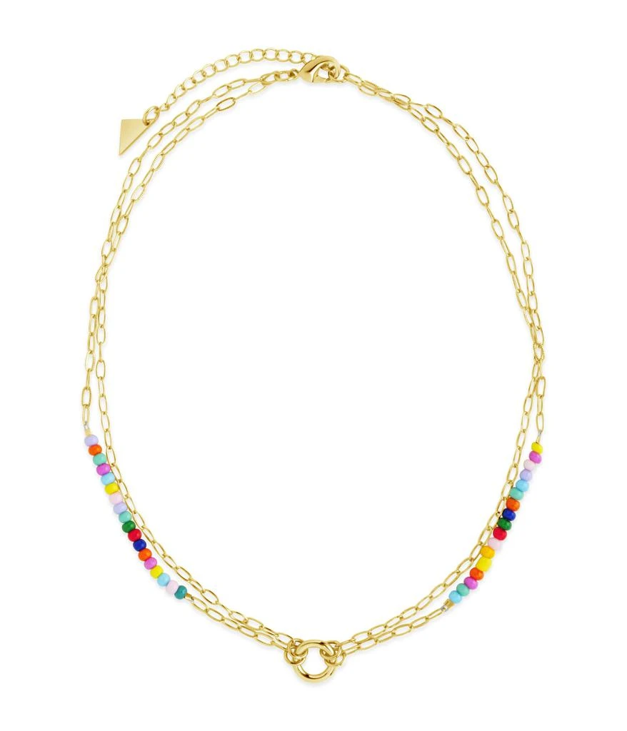 商品Sterling Forever|Iridiana Beaded Necklace,价格¥558,第2张图片详细描述