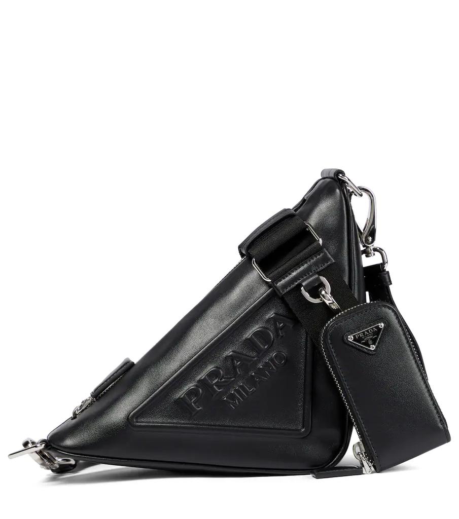 Triangle leather shoulder bag商品第1张图片规格展示