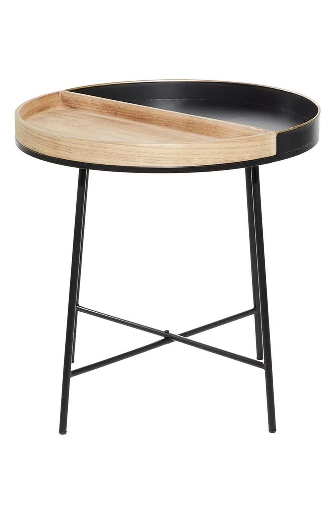 Black Metal Split Accent Table 商品