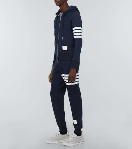 商品Thom Browne|4-Bar拉链连帽运动衫,价格¥5483,第2张图片详细描述