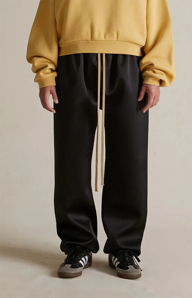 Women's Black Satin Sweatpants 商品