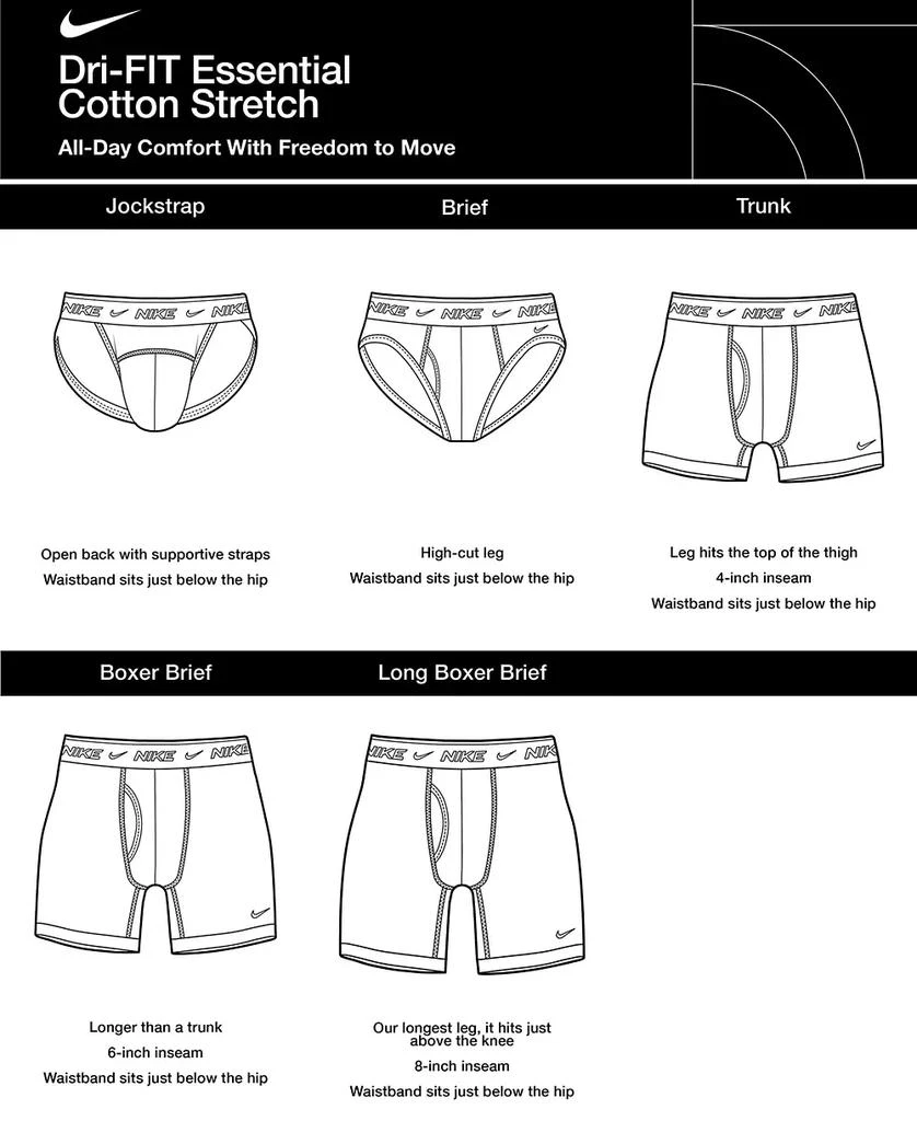 商品NIKE|Men's 3-Pk. Dri-FIT Essential Cotton Stretch Boxer Briefs,价格¥242,第5张图片详细描述