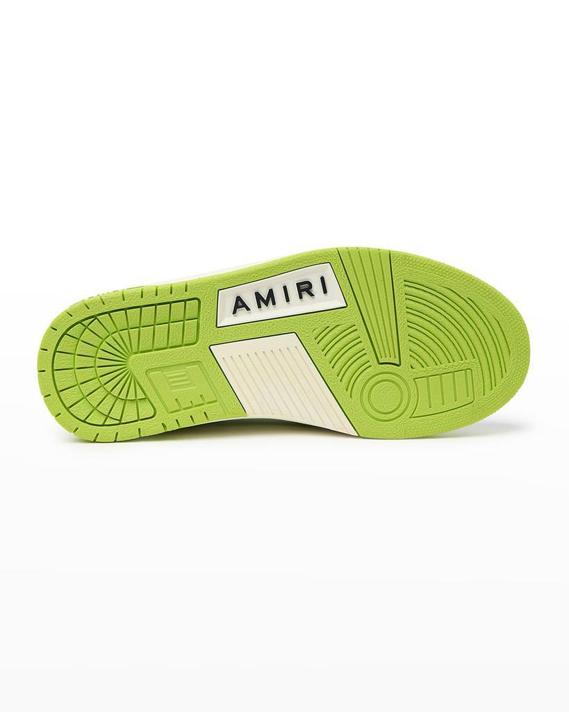 商品AMIRI|Skel Bicolor Leather Low-Top Sneakers,价格¥4314,第6张图片详细描述