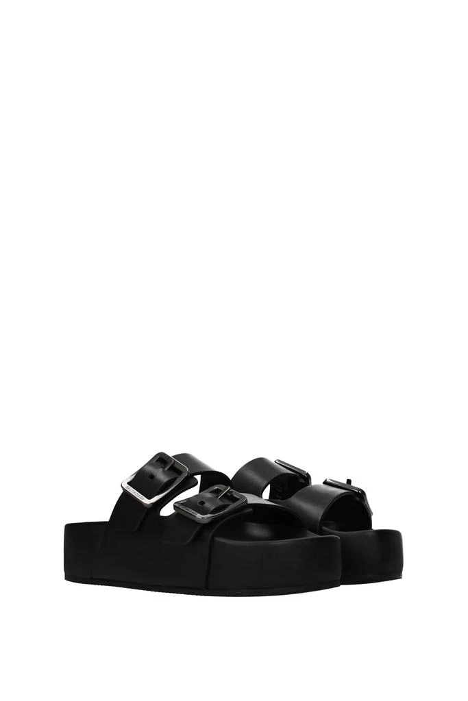 商品Balenciaga|Slippers and clogs Leather Black,价格¥3494,第2张图片详细描述