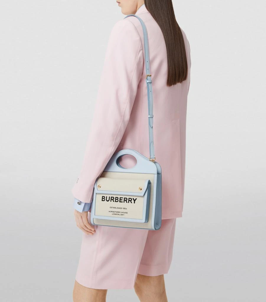 商品Burberry|Mini Horseferry Pocket Top-Handle Bag,价格¥10215,第4张图片详细描述